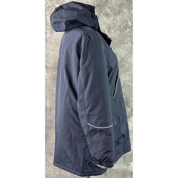 Lands End Women's Dark Blue Hooded SQUALL Coat sz XL or an 18 (15862) - Picture 7 of 15